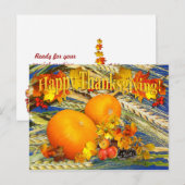 Oogst Bedankt ~ Briefkaart (Voorkant / Achterkant)