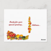 Oogst Bedankt ~ Briefkaart (Achterkant)