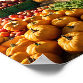 Oogst bij boerderij poster (Hoek)