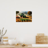 Oogst bij boerderij poster (Keuken)