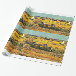 Oogst bij La Crau, met Montmajour... Cadeaupapier