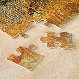 Oogst bij La Crau, met Montmajour... Legpuzzel