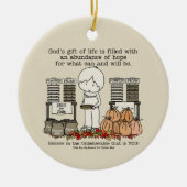 Oogst Blessing Keramisch Ornament (Voorkant)