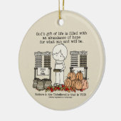 Oogst Blessing Keramisch Ornament (Links)