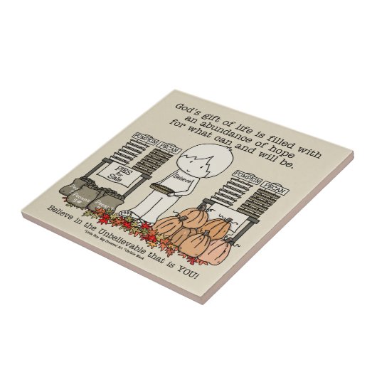 Oogst Blessing Tegeltje (Zijkant)