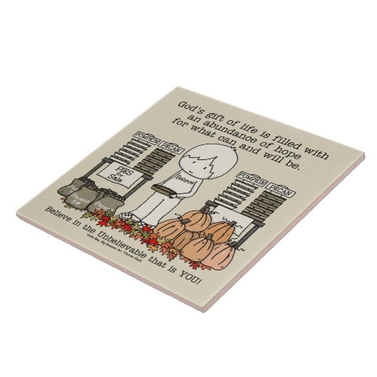 Oogst Blessing Tegeltje (Zijkant)
