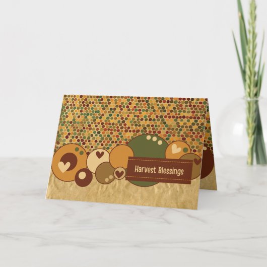 Oogst Blessings Bedankkaart (Voorkant)