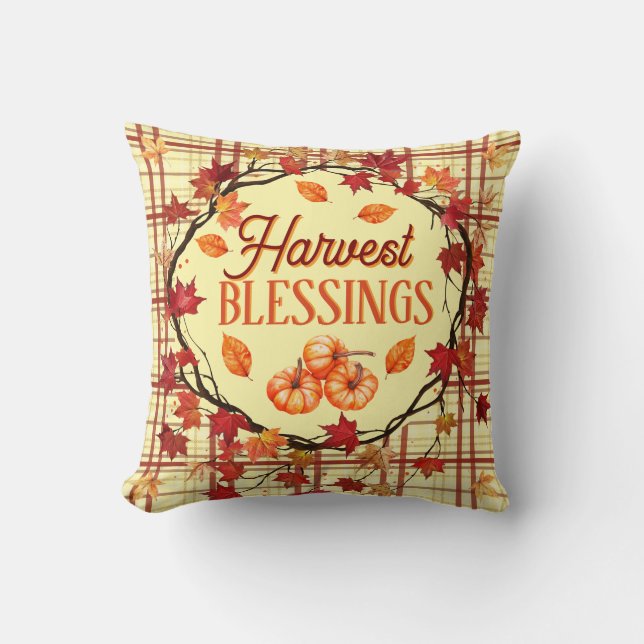 Oogst Blessings Kussen (Voorkant)