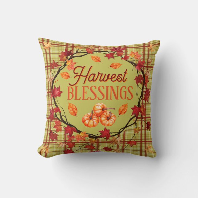 Oogst Blessings Kussen (Voorkant)
