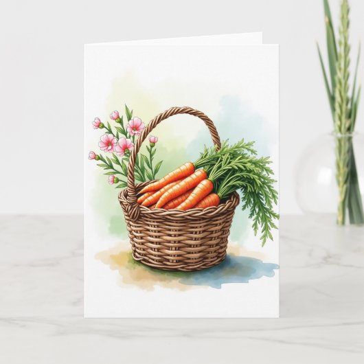 Oogst Bloem Mand Kaart (Voorkant)