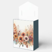 Oogst bloemblaadjes en geschilderde lucht bedankdoosjes (Geopend)