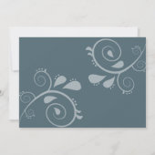 Oogst bloemblaadjes en geschilderde lucht kaart (Achterkant)