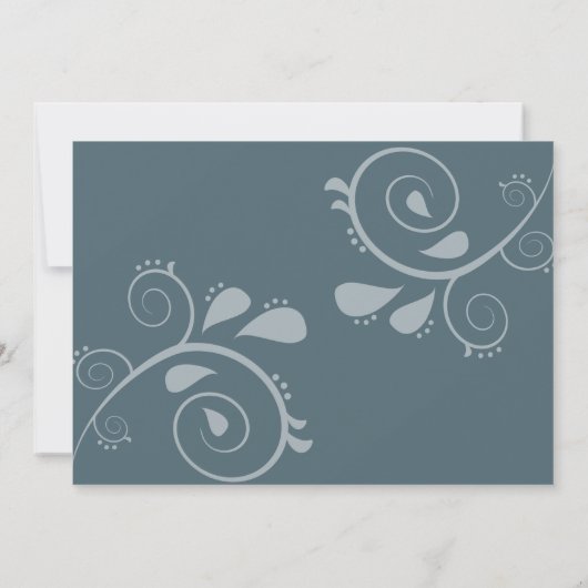 Oogst bloemblaadjes en geschilderde lucht kaart (Achterkant)