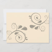 Oogst bloemblaadjes en geschilderde lucht kaart (Achterkant)