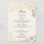 Oogst Bloemen Bruiloft Menu (Voorkant)