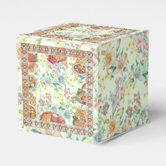 Oogst Bloemen Vintage Bedankdoosjes