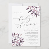 Oogst Blush Baby shower Invitation Kaart (Voorkant)