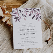 Oogst Blush | Waterverf bruiloft uitnodiging