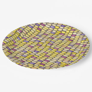 Oogst Borden voor het verraad van Indische kornpap Papieren Bordje