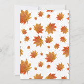 Oogst Bouquet&Herfst Bloemen Thanksgiving Diner Kaart (Achterkant)