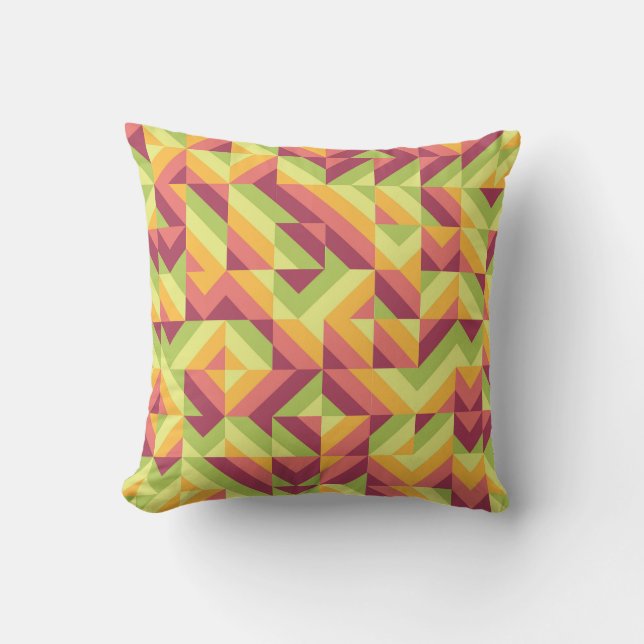 Oogst Chevron Mosaic Kussen (Voorkant)