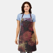 Oogst Chrysanthemum Nocturne Schort (Gedragen)