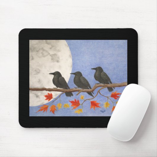 Oogst Crows Mousepad Muismat (Met muis)