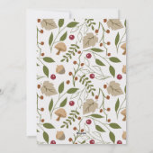 Oogst Dankbaarheid met Rustieke Herfstloof Feestdagenkaart (Achterkant)