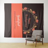 Oogst Dankdag Herfstbladeren Foto Achtergrond Wandkleed (In Situ (horizontaal))