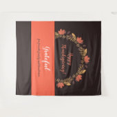 Oogst Dankdag Herfstbladeren Foto Achtergrond Wandkleed (Voorkant (horizontaal))