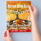 Oogst de Gebeurtenis van de Partij van het Blok of Flyer (Hand)