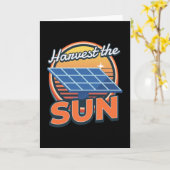Oogst de zon zonnezon fotovoltaïsche zon kaart (Gele Bloem)