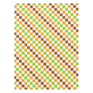 Oogst diagonaal dambordpatroon tafelkleed