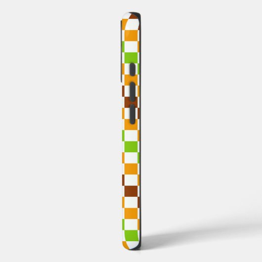 Oogst diagonaal schaakbordpatroon Case-Mate iPhone case (Achterkant / Links)