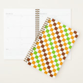 Oogst diagonaal schaakbordpatroon planner (Display)