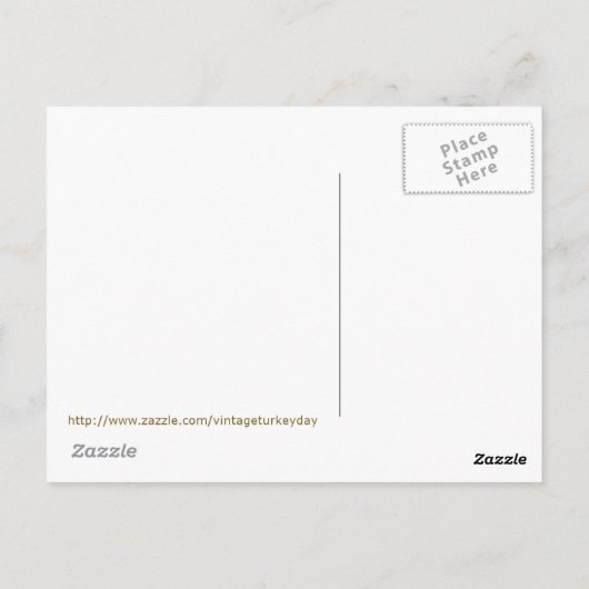 Oogst Doll Pompoen Appel Pear Corn Druif Briefkaart (Achterkant)