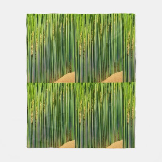 Oogst Dreams Crop Print Fleece Deken. Deken (Voorkant)