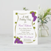 Oogst druiven 50ste verjaardag kaart (Staand voorkant)