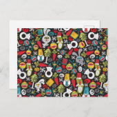 Oogst en gelukkig nieuwjaar briefkaart (Voorkant / Achterkant)