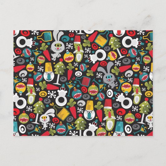 Oogst en gelukkig nieuwjaar briefkaart (Voorkant)