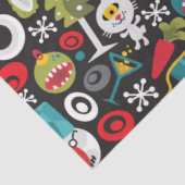 Oogst en gelukkig nieuwjaar tissuepapier (Detail)