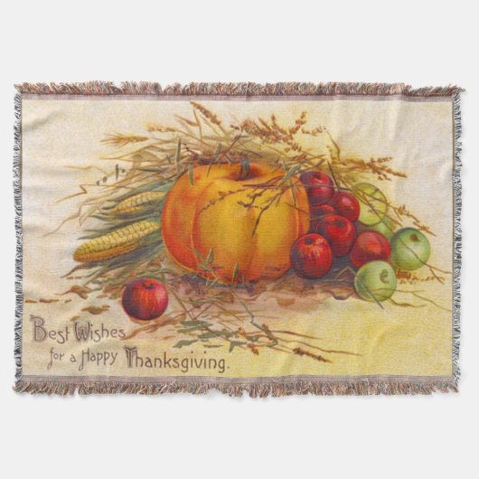 Oogst en Thanksgiving in vintage stijl Deken (Voorkant)