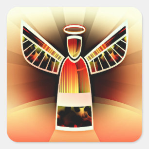 Oogst engel stickers