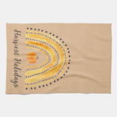 Oogst Feestdagen aangepaste keukenhanddoeken (Horizontaal)