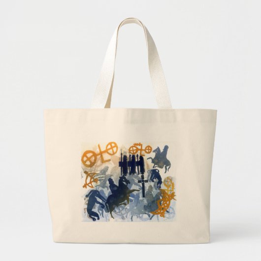 Oogst FEstival Grote Tote Bag (Voorkant)