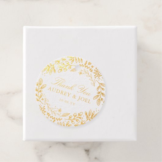 Oogst Flowers Wedding Bedankjes Labels (Met doos)