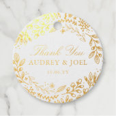 Oogst Flowers Wedding Bedankjes Labels (Voorkant)