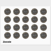 Oogst Flowers Wedding Ronde Sticker (Vel)