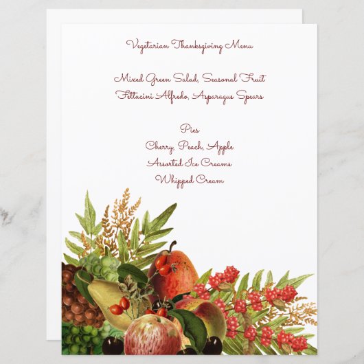 Oogst Fruits op papier (Voorkant / Achterkant)