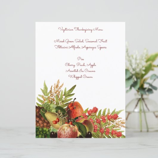 Oogst Fruits op papier (Staand voorkant)